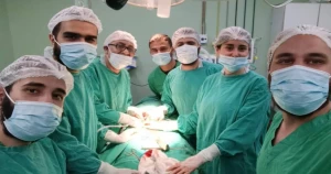 استئصال ورم غدي كيسي مخاطي خلف البريتوان في مستشفى حمص الجامعي