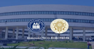 طلاب الجامعة العربية الدولية الخاصة يشاركون في برنامج Erasmus+ "ECO-ROBOTEERS" في ليتوانيا