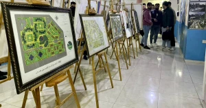 افتتاح معرض اللوحات الفنية في كلية الهندسة – قسم الهندسة المعمارية