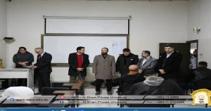 جولة تفقدية لرئيس جامعة الشام الخاصة لضمان سير الامتحانات بكفاءة وشفافية