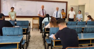 رئيس جامعة طرطوس يتفقد سير امتحانات التعليم المفتوح