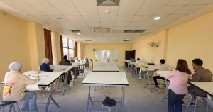 كلية الهندسة المعمارية في الجامعة العربية الخاصة تُجري امتحاناً تدريبياً لطلبة الدورات التأهيلية